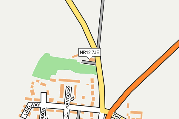 NR12 7JE map - OS OpenMap – Local (Ordnance Survey)