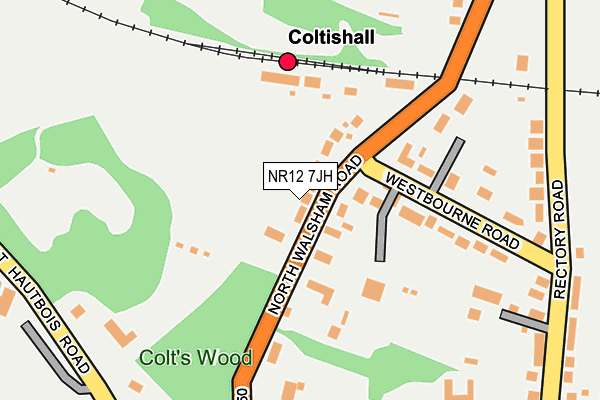 NR12 7JH map - OS OpenMap – Local (Ordnance Survey)