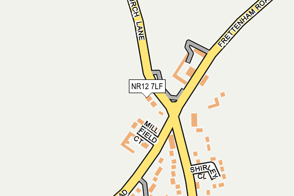 NR12 7LF map - OS OpenMap – Local (Ordnance Survey)