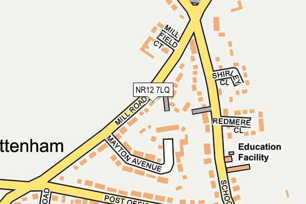 NR12 7LQ map - OS OpenMap – Local (Ordnance Survey)