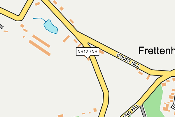 Map of FRETTENHAM SERVICE STATION LTD at local scale