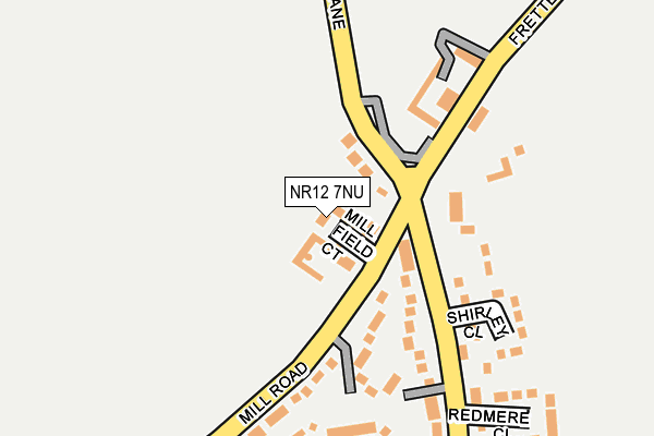 NR12 7NU map - OS OpenMap – Local (Ordnance Survey)