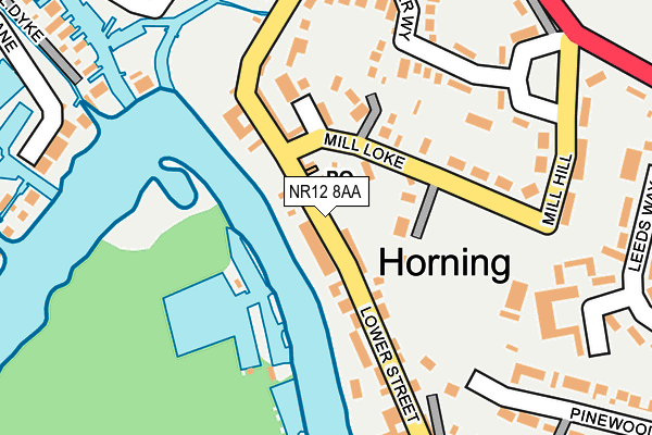 NR12 8AA map - OS OpenMap – Local (Ordnance Survey)