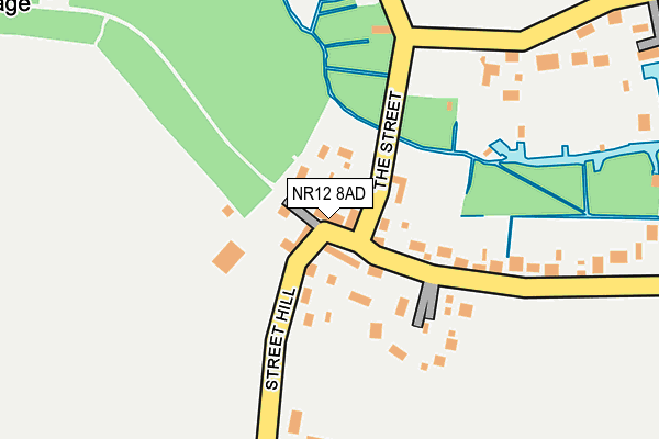 NR12 8AD map - OS OpenMap – Local (Ordnance Survey)