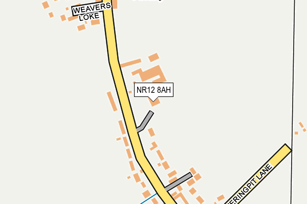 NR12 8AH map - OS OpenMap – Local (Ordnance Survey)