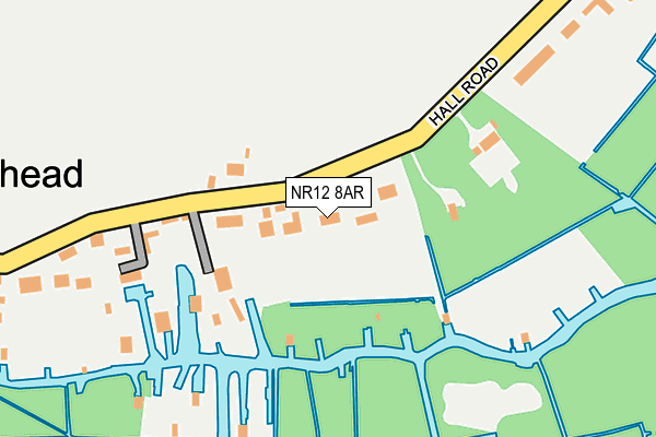 NR12 8AR map - OS OpenMap – Local (Ordnance Survey)