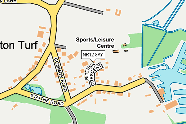 NR12 8AY map - OS OpenMap – Local (Ordnance Survey)