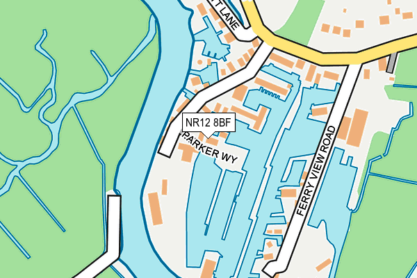 NR12 8BF map - OS OpenMap – Local (Ordnance Survey)