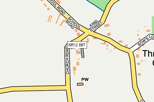 NR12 8BT map - OS OpenMap – Local (Ordnance Survey)