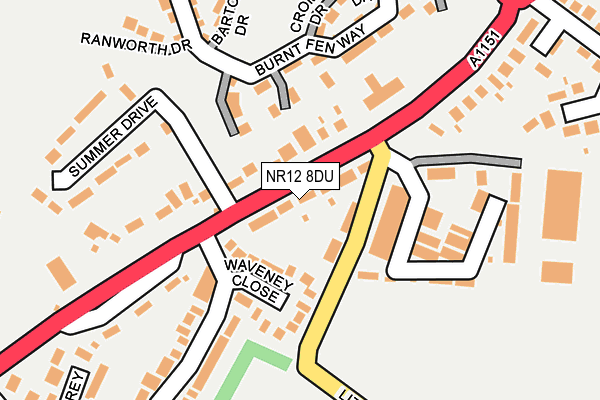 NR12 8DU map - OS OpenMap – Local (Ordnance Survey)