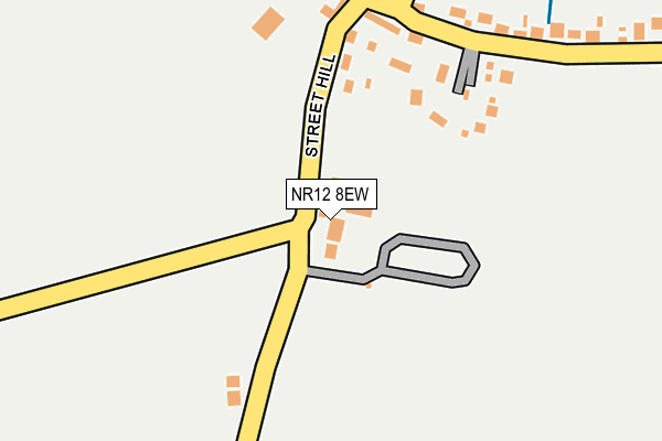 NR12 8EW map - OS OpenMap – Local (Ordnance Survey)