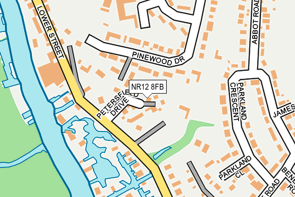 NR12 8FB map - OS OpenMap – Local (Ordnance Survey)