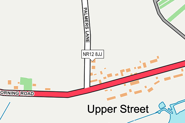 NR12 8JJ map - OS OpenMap – Local (Ordnance Survey)