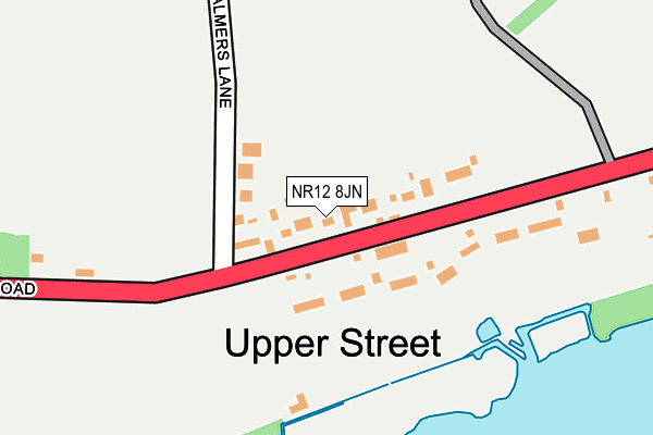 NR12 8JN map - OS OpenMap – Local (Ordnance Survey)