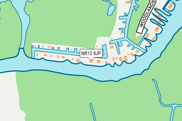 NR12 8JP map - OS OpenMap – Local (Ordnance Survey)