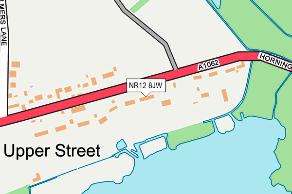 NR12 8JW map - OS OpenMap – Local (Ordnance Survey)