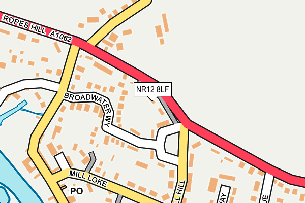 NR12 8LF map - OS OpenMap – Local (Ordnance Survey)