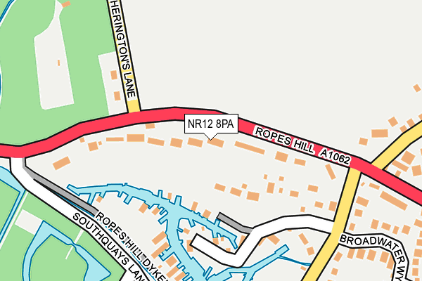 NR12 8PA map - OS OpenMap – Local (Ordnance Survey)