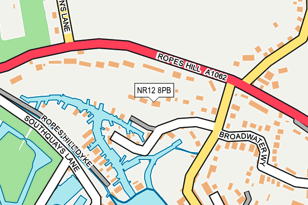 NR12 8PB map - OS OpenMap – Local (Ordnance Survey)