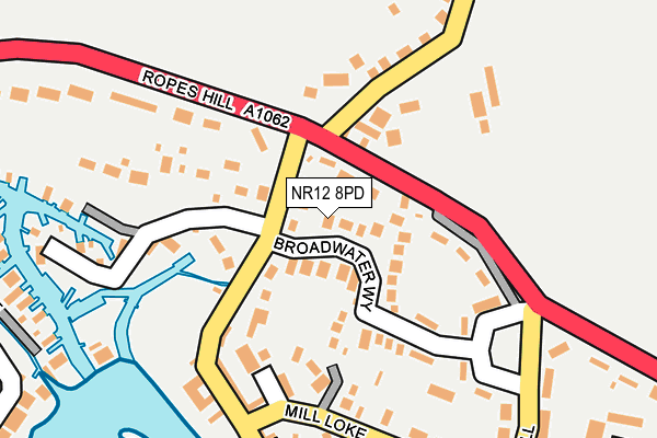 NR12 8PD map - OS OpenMap – Local (Ordnance Survey)