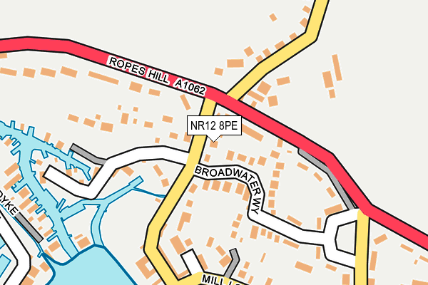 NR12 8PE map - OS OpenMap – Local (Ordnance Survey)