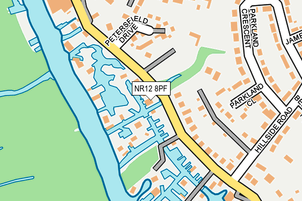 NR12 8PF map - OS OpenMap – Local (Ordnance Survey)