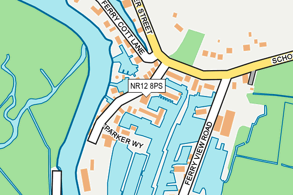 NR12 8PS map - OS OpenMap – Local (Ordnance Survey)