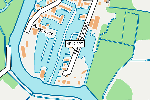 NR12 8PT map - OS OpenMap – Local (Ordnance Survey)