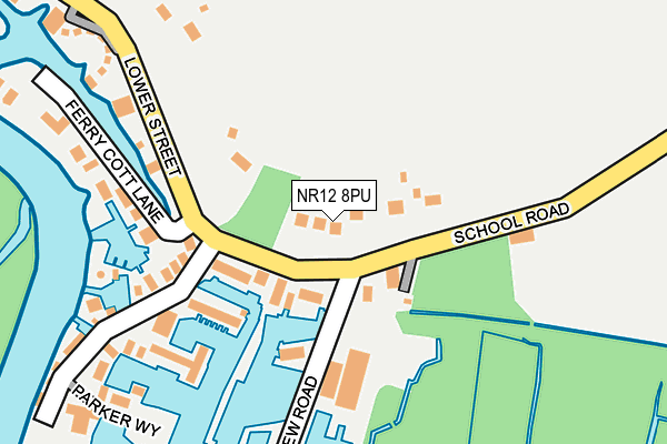 NR12 8PU map - OS OpenMap – Local (Ordnance Survey)