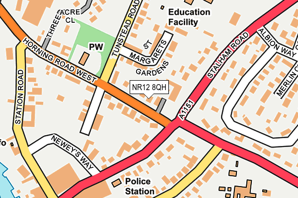 NR12 8QH map - OS OpenMap – Local (Ordnance Survey)