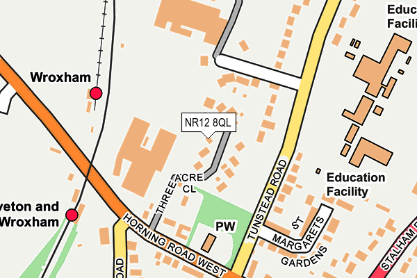 NR12 8QL map - OS OpenMap – Local (Ordnance Survey)