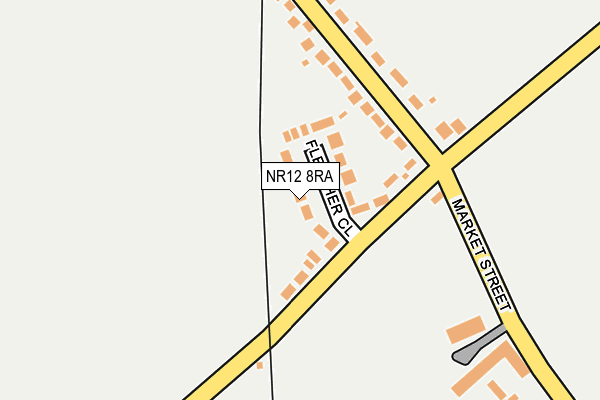 NR12 8RA map - OS OpenMap – Local (Ordnance Survey)