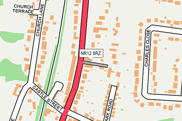 NR12 8RZ map - OS OpenMap – Local (Ordnance Survey)