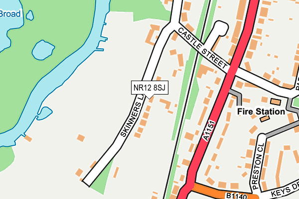 NR12 8SJ map - OS OpenMap – Local (Ordnance Survey)