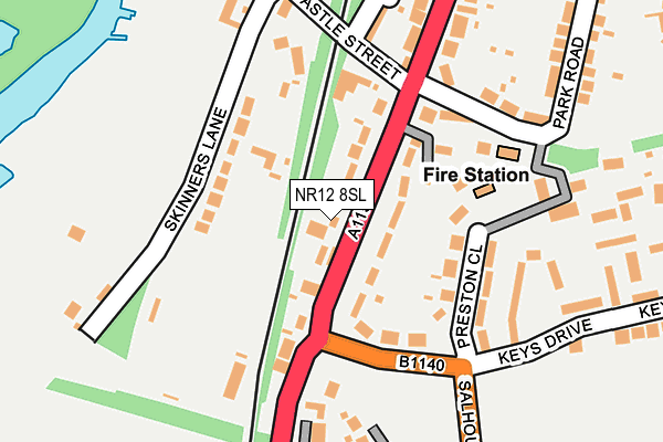 NR12 8SL map - OS OpenMap – Local (Ordnance Survey)