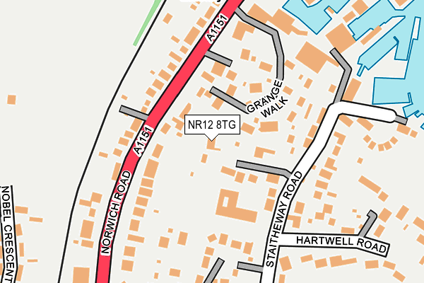NR12 8TG map - OS OpenMap – Local (Ordnance Survey)