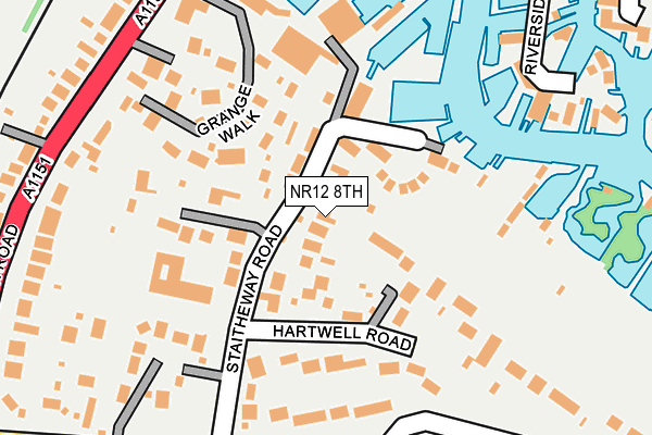 NR12 8TH map - OS OpenMap – Local (Ordnance Survey)