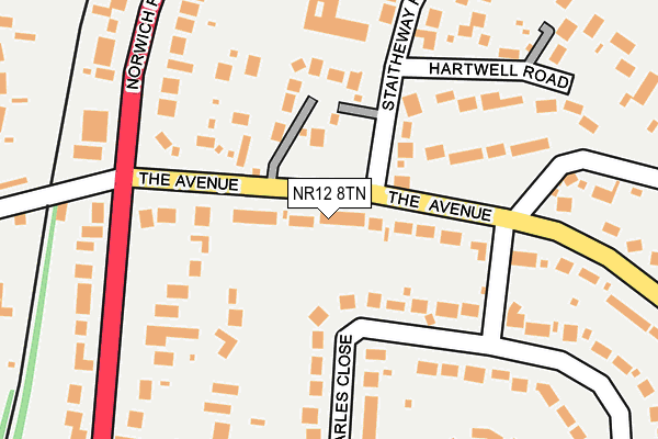 NR12 8TN map - OS OpenMap – Local (Ordnance Survey)