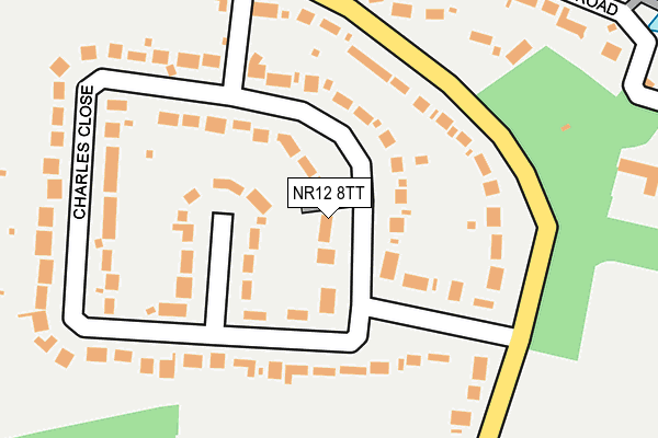 NR12 8TT map - OS OpenMap – Local (Ordnance Survey)