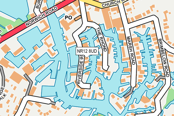 NR12 8UD map - OS OpenMap – Local (Ordnance Survey)