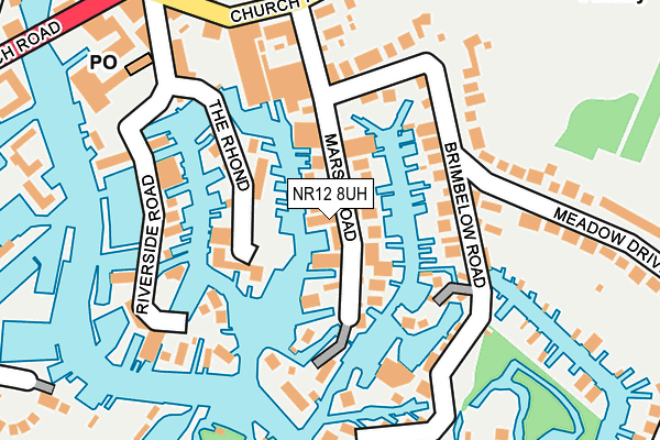 NR12 8UH map - OS OpenMap – Local (Ordnance Survey)