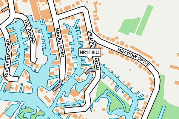 NR12 8UJ map - OS OpenMap – Local (Ordnance Survey)