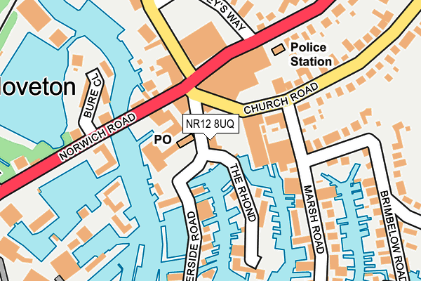 NR12 8UQ map - OS OpenMap – Local (Ordnance Survey)
