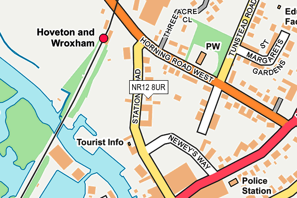 NR12 8UR map - OS OpenMap – Local (Ordnance Survey)