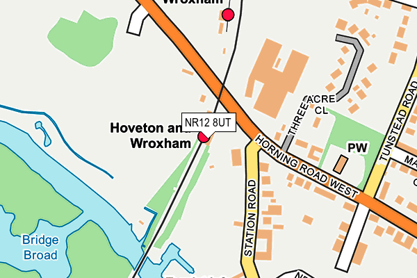 NR12 8UT map - OS OpenMap – Local (Ordnance Survey)