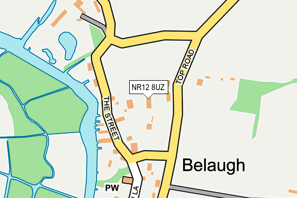 NR12 8UZ map - OS OpenMap – Local (Ordnance Survey)