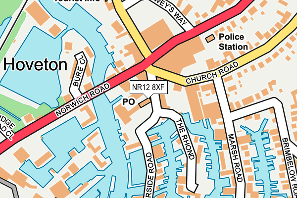 NR12 8XF map - OS OpenMap – Local (Ordnance Survey)