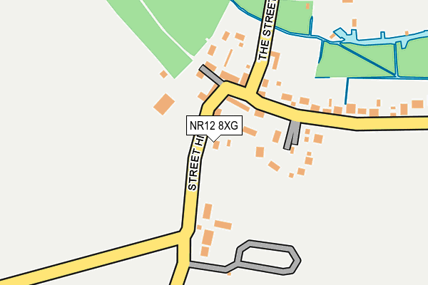 NR12 8XG map - OS OpenMap – Local (Ordnance Survey)
