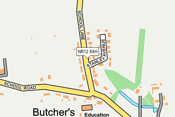 NR12 8XH map - OS OpenMap – Local (Ordnance Survey)