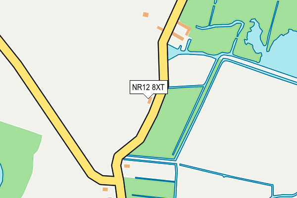NR12 8XT map - OS OpenMap – Local (Ordnance Survey)